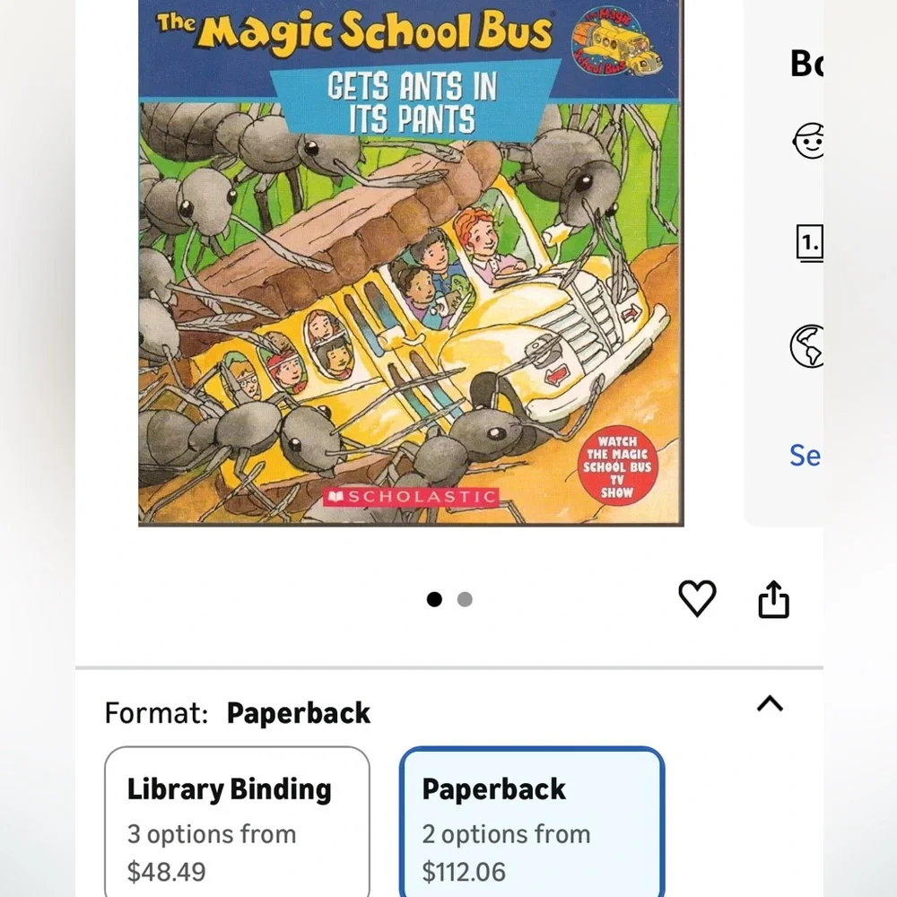 The Magic School Bus Gets Ants in Its Pants 1996 Scholastic Joanna Cole